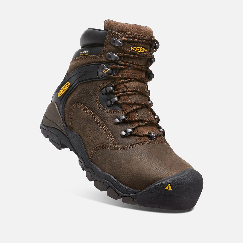 Keen Trekking Bot Erkek Kahverengi - Louisville 6\" (Steel Toe) - Türkiye MPEU68042